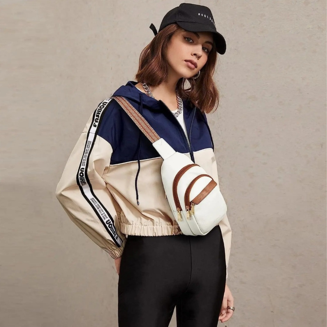 Bolso Bandolero de Cuero Para Dama