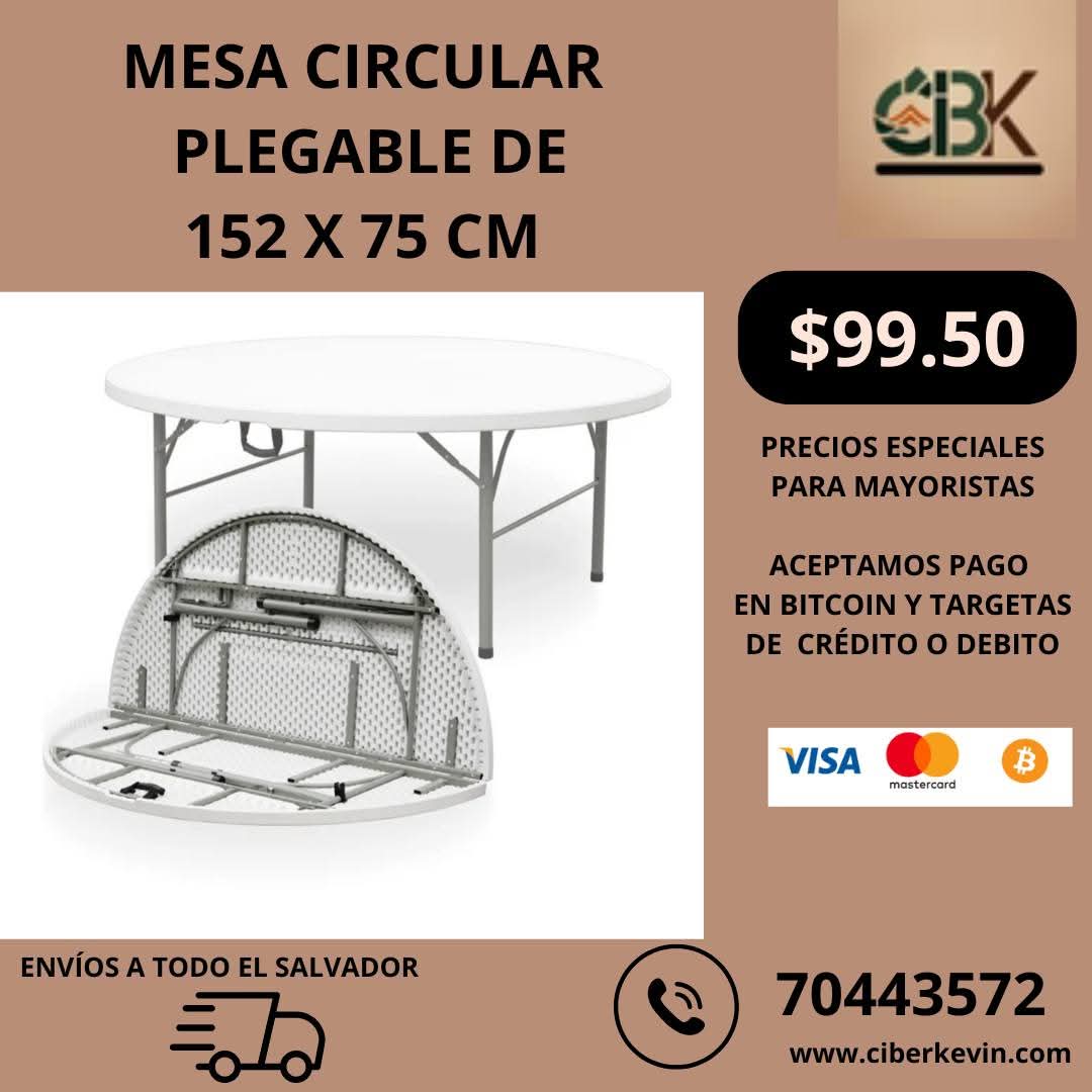 Mesa Circular Plegable Para Eventos De Gala