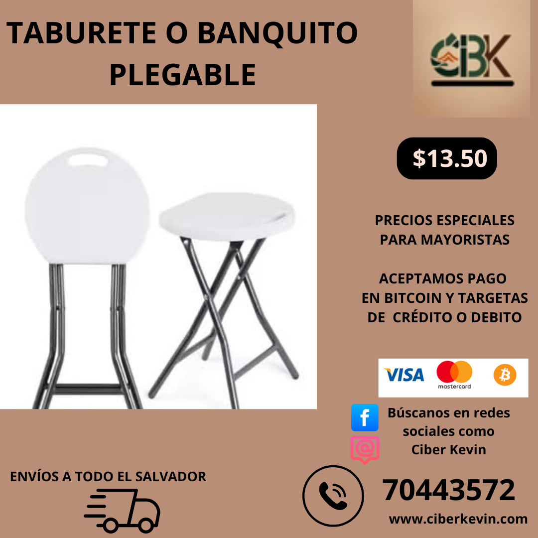Taburete o Banquito Plegable