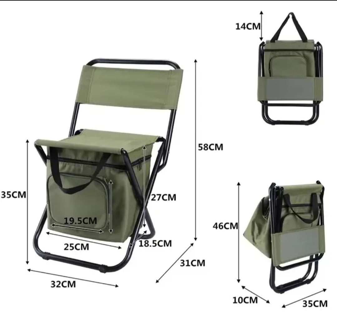 Silla Plegable Playera Con Depósito