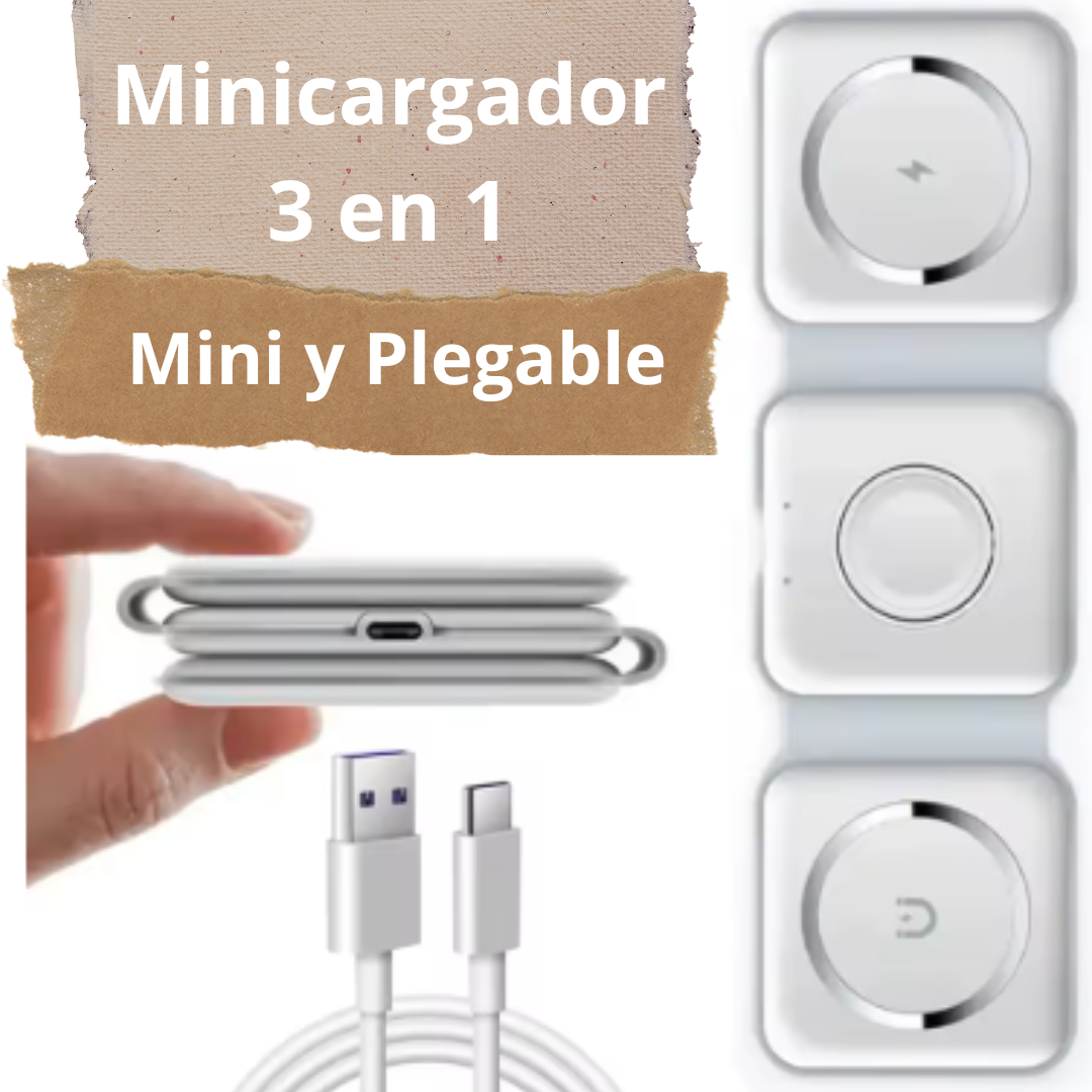 Mini Cargador 3 en 1,